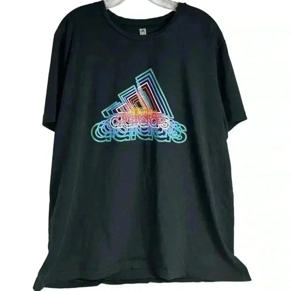 Adidas Men's Climalite Future Bos Crew-neck T-shirt Black Medium - Picture 1 of 9